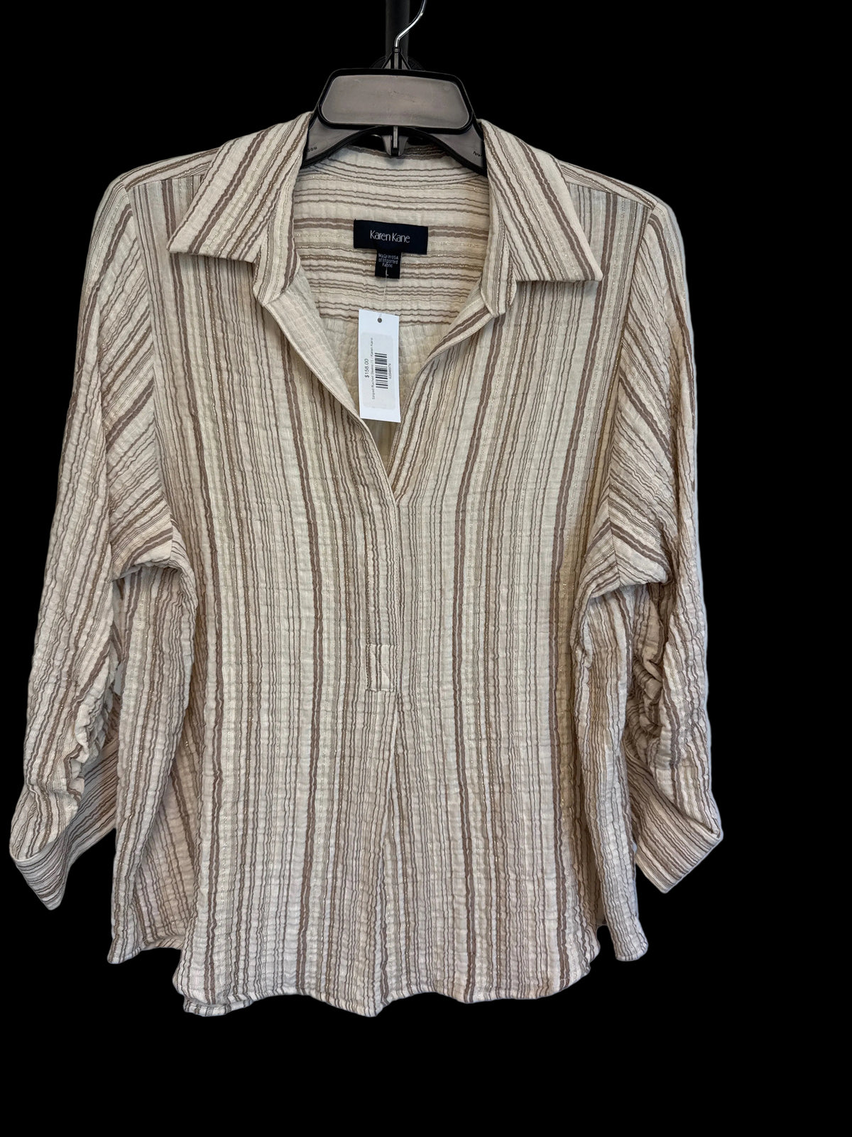 Striped Ruched Sleeve