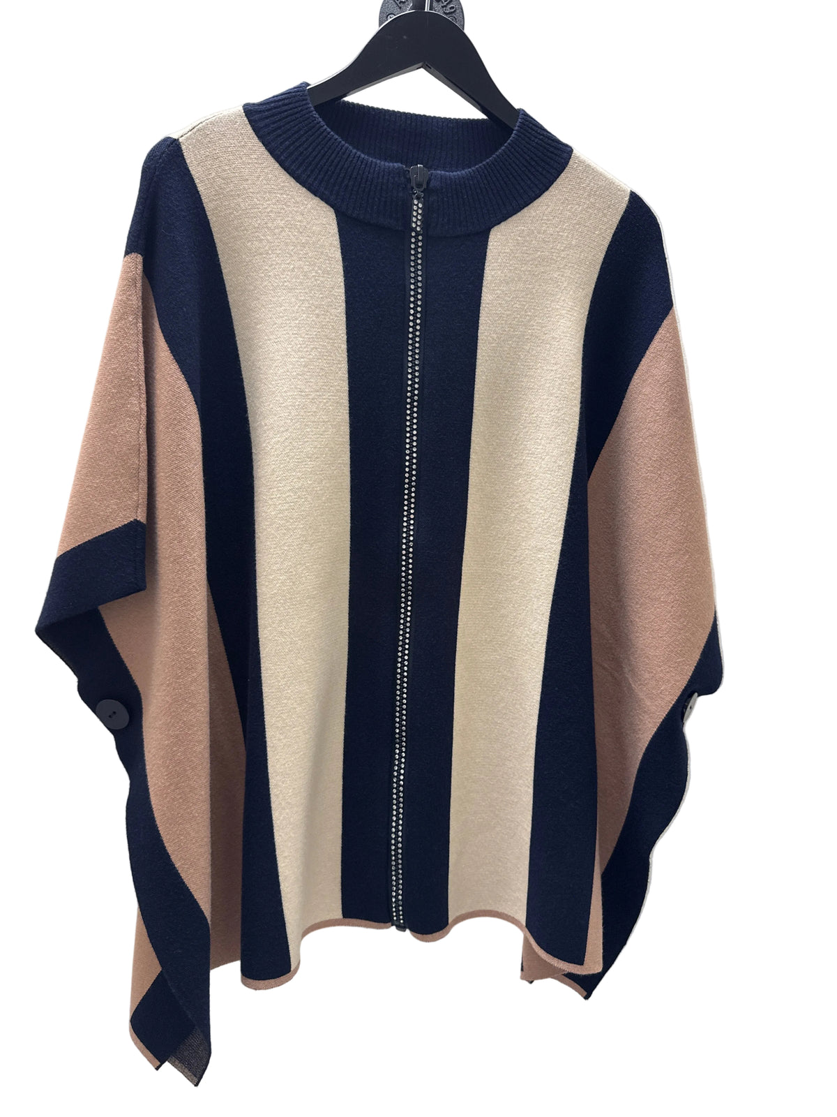 Bling Zipper Poncho