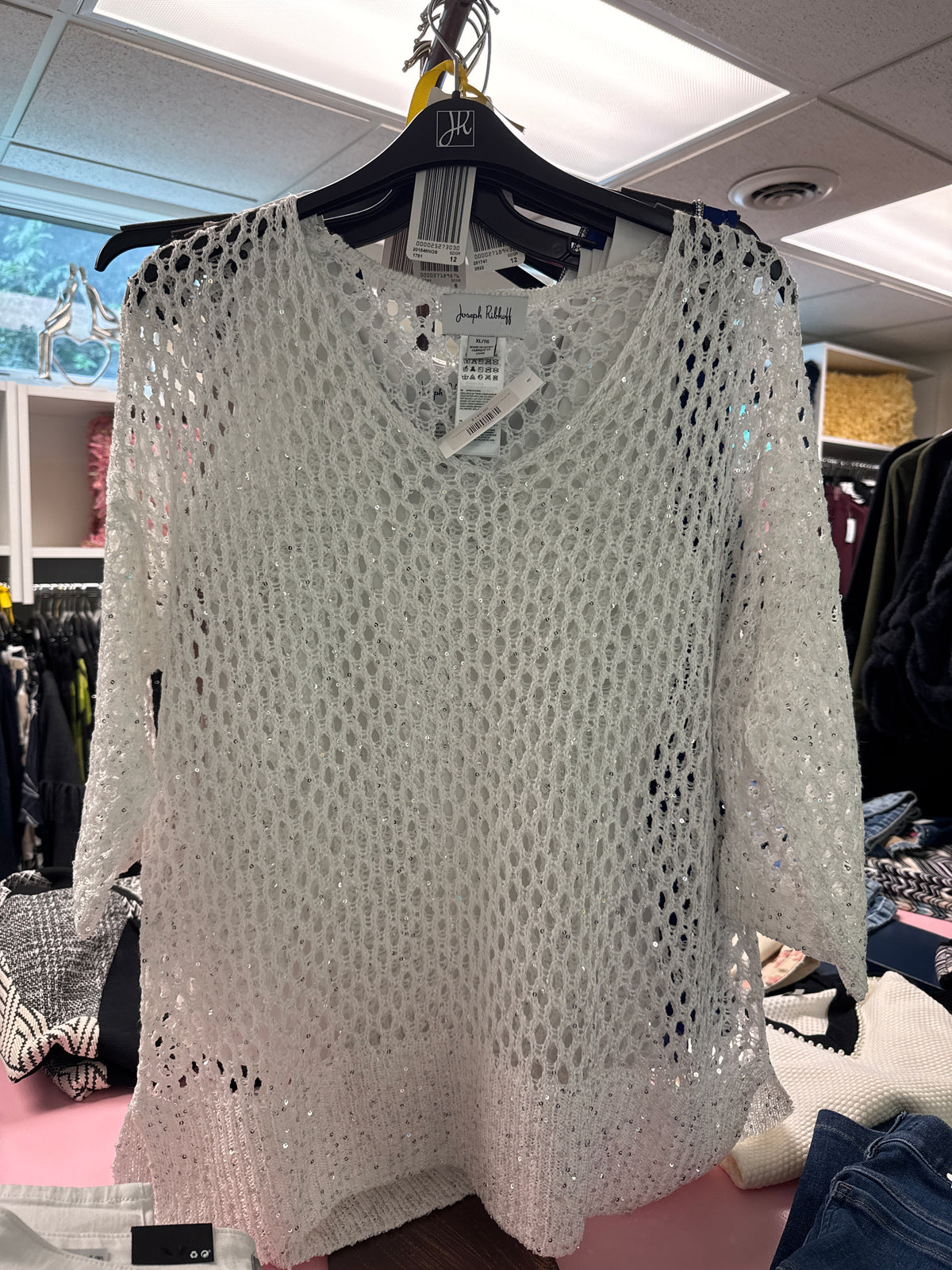 Crochet Sequin Top