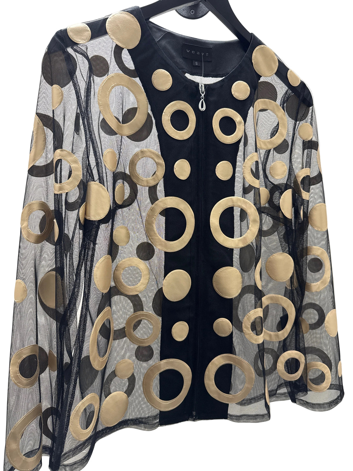 Circle Detail Gold Jacket
