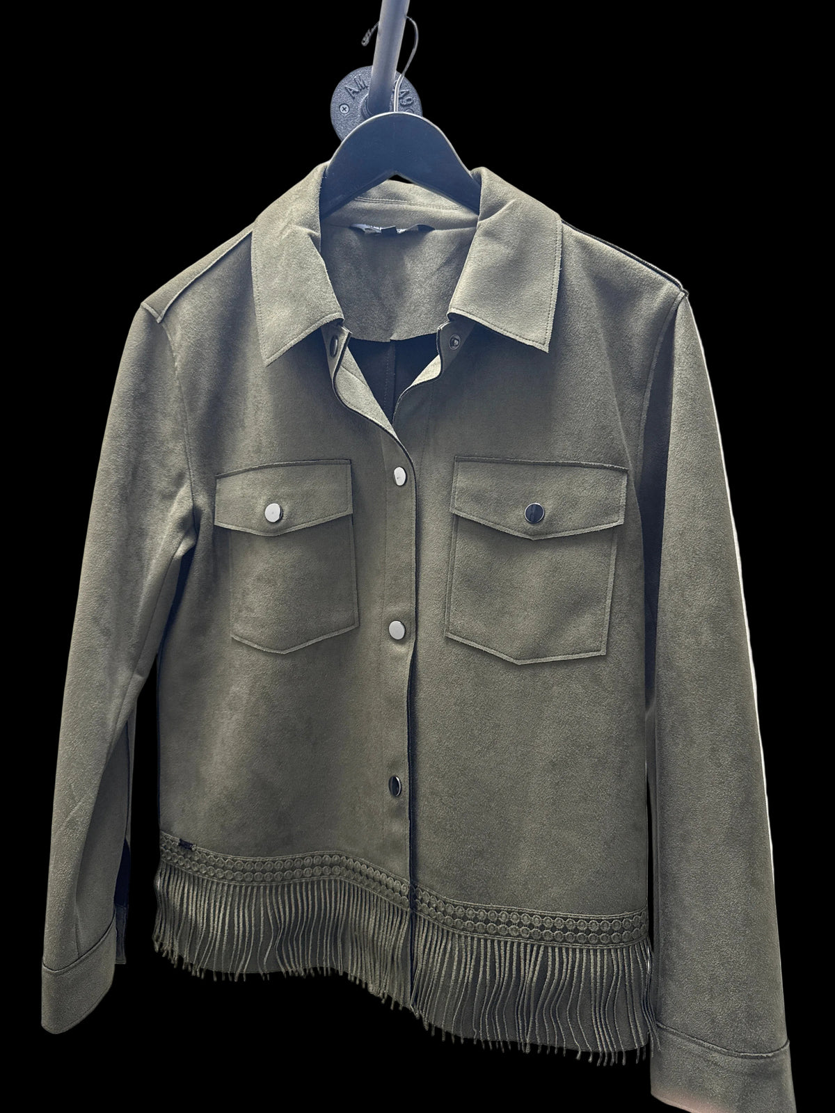 Ashley Suede Jacket Olive