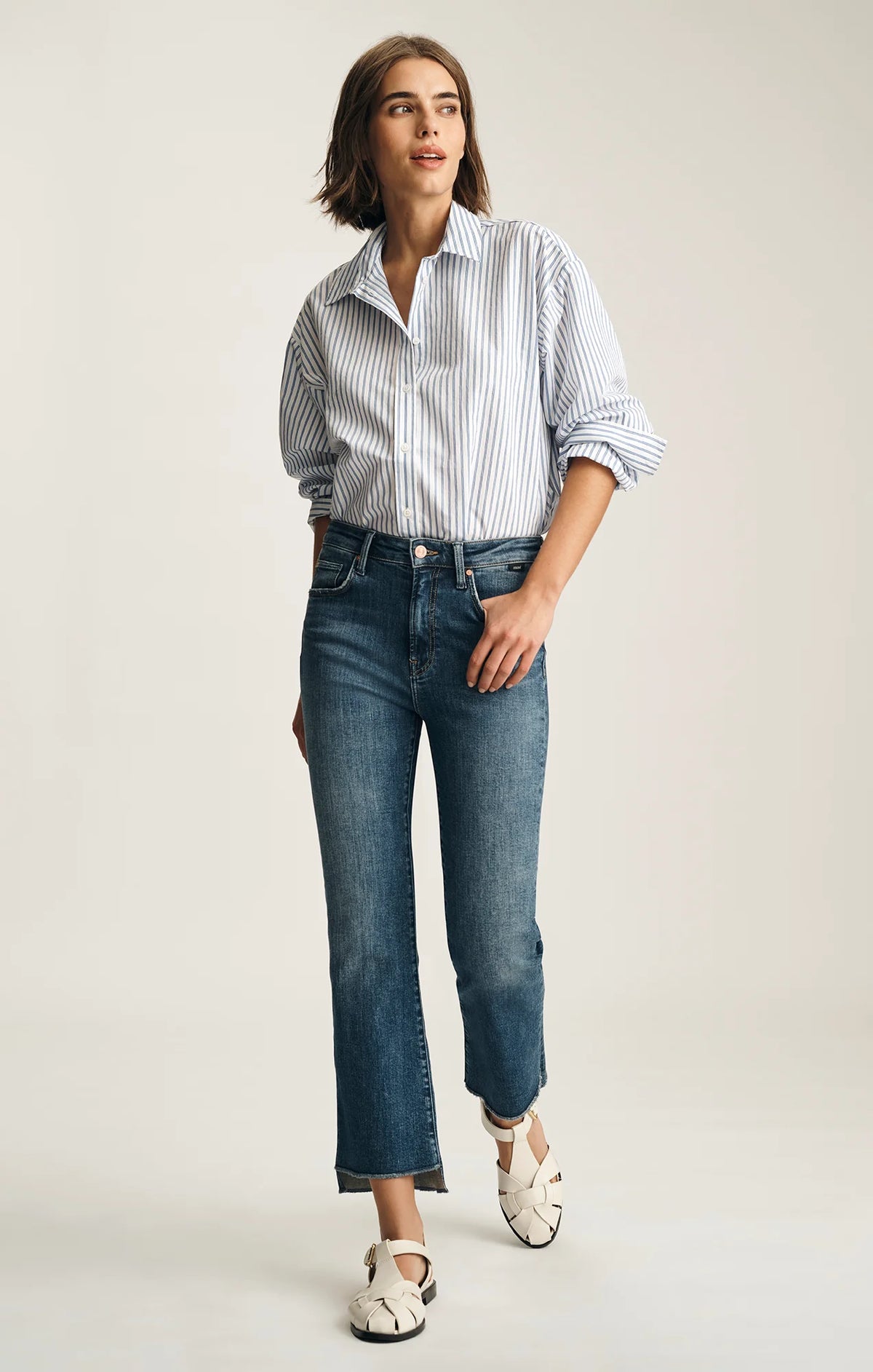Anika High Rise Crop Flare
