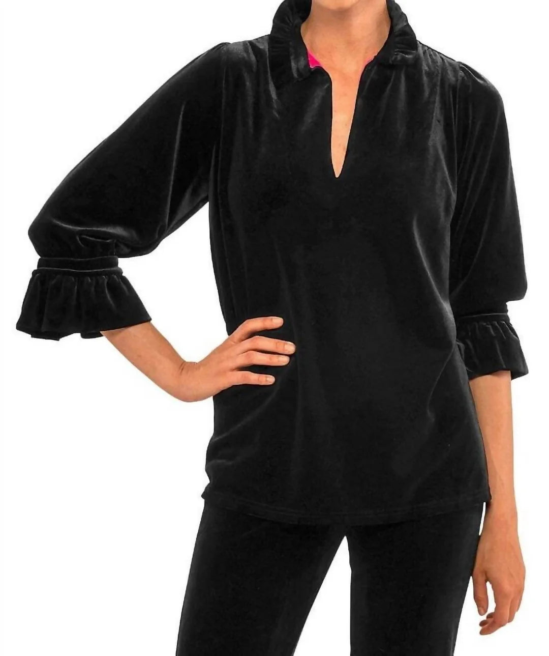 Ruffle Neck Tunic