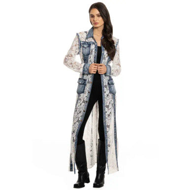 Denim Lace Duster